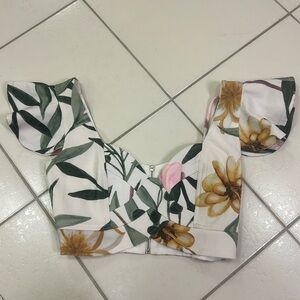 Never worn. Cropped shirt